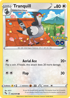 Tranquill - Pokémon GO