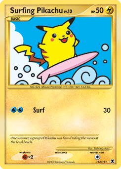 Surfing Pikachu - Rising Rivals