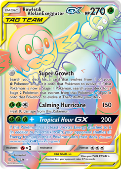 Rowlet & Alolan Exeggutor-GX - Unified Minds