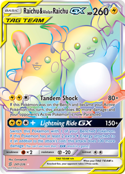 Raichu & Alolan Raichu-GX - Unified Minds