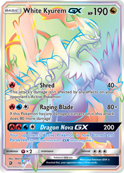 White Kyurem-GX - Dragon Majesty