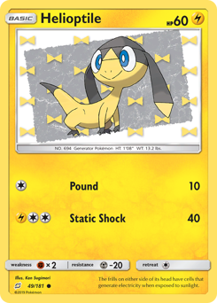 Helioptile - Team Up #49 Price & Value ($0.22) | PokeScope