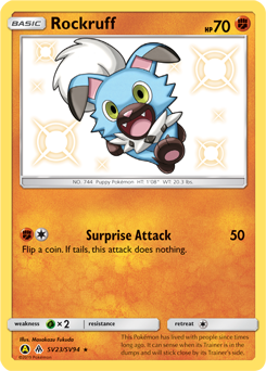 Rockruff - Hidden Fates Shiny Vault