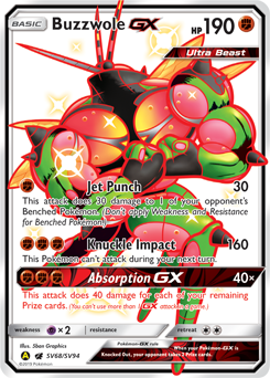 Buzzwole-GX - Hidden Fates Shiny Vault