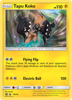Tapu Koko - SM Black Star Promos