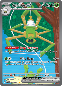 Spidops ex - Scarlet & Violet #243 Price & Value ($8.80) | PokeScope