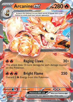 Arcanine ex - Scarlet & Violet