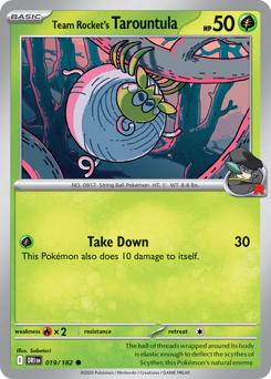 Team Rocket's Tarountula - Destined Rivals