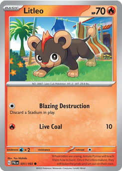 Litleo - Paldea Evolved
