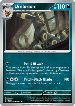 Umbreon ex - Prismatic Evolutions #60 Price & Value ($8.61 Umbreon ex - Prismatic Evolutions #60 Price & Value ($8.61
