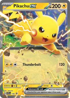 Pikachu ex - Scarlet & Violet Black Star Promos #106 Price & Value