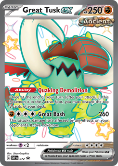 Great Tusk ex - Scarlet & Violet Black Star Promos