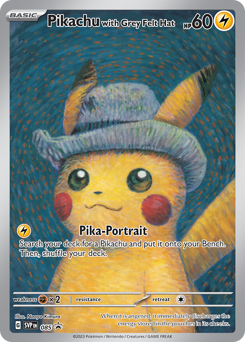 Pikachu with Grey Felt Hat - Scarlet & Violet Black Star Promos