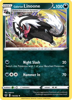 Galarian Linoone - Sword & Shield