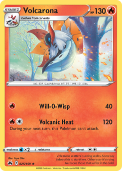 Volcarona - Crown Zenith