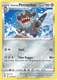 Galarian Perrserker - Rebel Clash