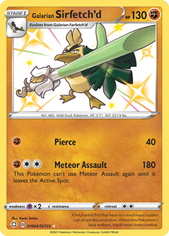 Galarian Sirfetch'd - Shining Fates Shiny Vault