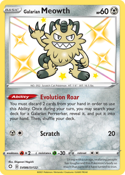 Galarian Meowth - Shining Fates Shiny Vault