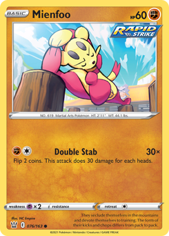 Mienfoo - Battle Styles