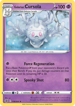 Galarian Cursola - Fusion Strike