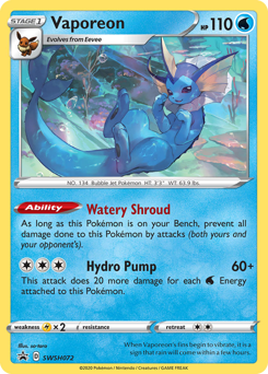 Vaporeon - SWSH Black Star Promos