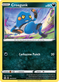 Croagunk - SWSH Black Star Promos