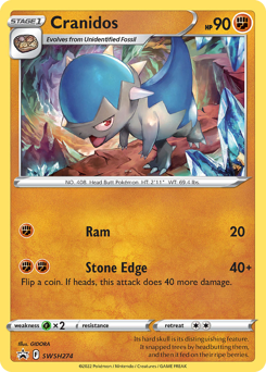 Cranidos - SWSH Black Star Promos