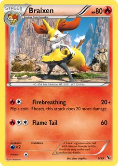Braixen - Kalos Starter Set